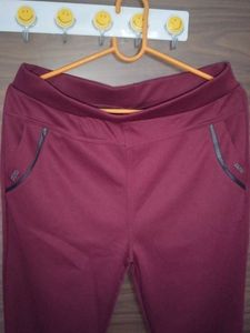 Maroon Casual Pants