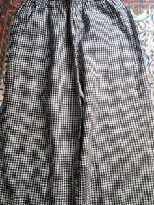 Checkered Wide Leg Pants