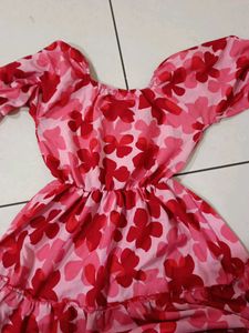 Floral Tiered Mini Dress