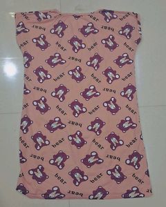 Cute Bear Print Nightdress
