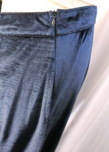 Ajio Navy Blue Culottes With Zipper