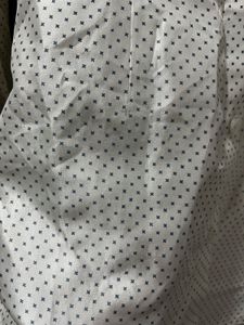 White Dotted Long Sleeve Shirt