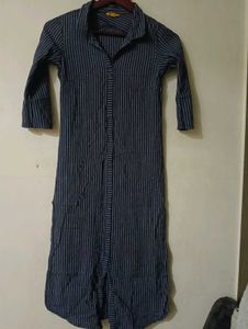 Striped Shirt Dress