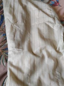Cream Kurtha Ethnic Wear Men