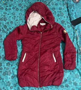 Burgundy Padded Winter Coat