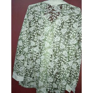 Floral Print Long Sleeve Button Up