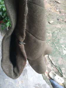 Olive Green Ruffle Skirt