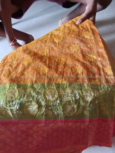 New Saree 2 Yellow And Orange