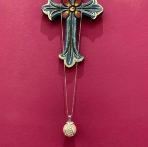 Pearl with Alphabet 'A' Initial Pendant Necklace