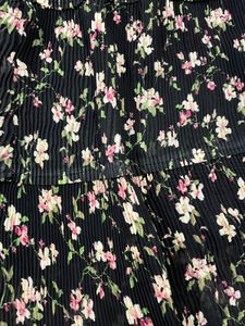 Flared Skirt With Floral Details