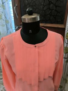 Elegant Peach Blouse