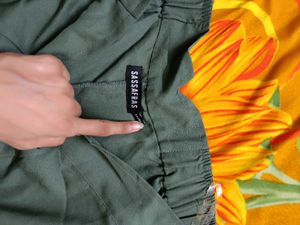 Green Wide Leg Pants