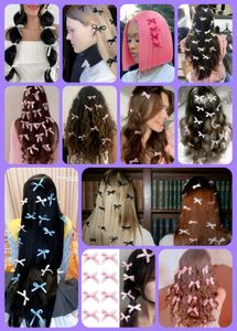 Y2k Gingham Mini Bow Hair Adornment