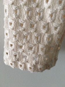 H&amp;M eyelet detail cream long sleeves