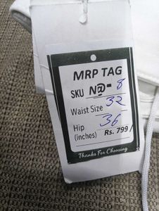 N@08 Size-32 White Denim Jeans