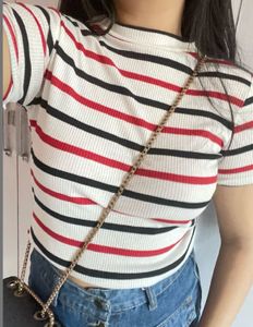 Striped Short Sleeve Top