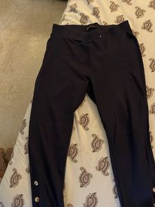 Black Buttoned Leggings