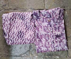 Lavender Kurta Set
