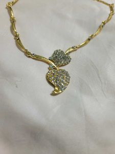 gold and silver necklace