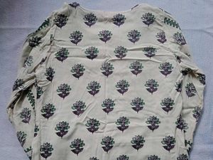 Off White Short Kurti