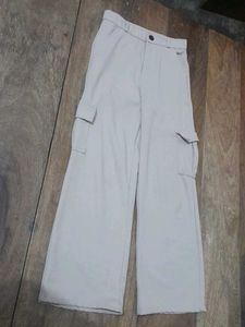 Beige Cargo Pants