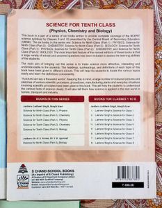 S Chand Class 10 Science Books part (1+2+3) 20 edi