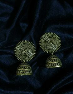 Jhumka Earrings golden