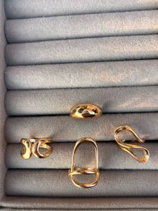 Gold Tone Ring Set