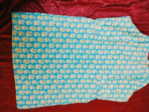 Summer Kurta Pant Set Woman Girls XXl Cotton Blue