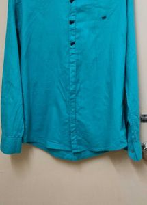 Men&#39;s Teal Casual Shirt