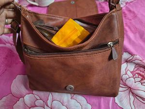 Brown Leather Handbag