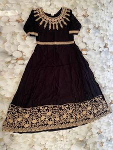 Elegant Ethnic Black Dress