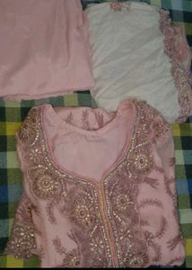Pink Embroidered Salwar Kameez