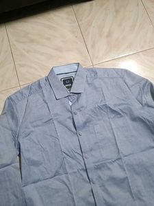 Branded Men&#39;s Blue Shirt