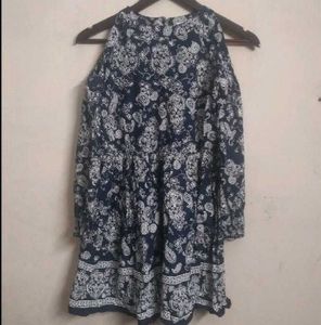 Paisley Cold Shoulder Dress