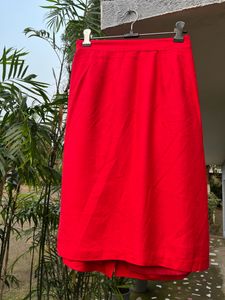 Rich Red Skirt