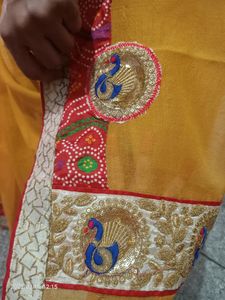 Beautiful Mustard Yellow Saree
