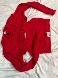 H&amp;m Two Part Crop Top