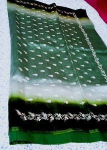 Green  silk saree