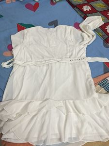 White Ruffle Dress