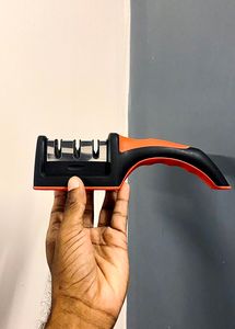 Knife Sharpener With Stainless Steel Blade