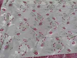 Pink &amp; Gold Banarasi Silk Saree