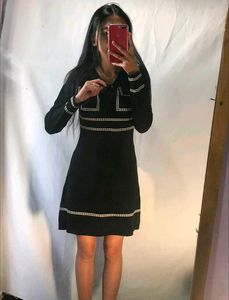 Korean Black High Quality Dress