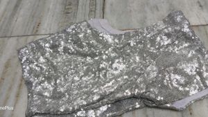 Silver Sequence Blouse Very Beautiful
