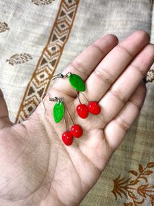 Cherry Drop Earrings