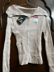 Ribbed Knit Cardigan