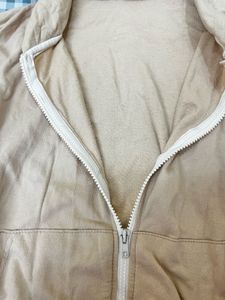 Beige Hoodie Jacket