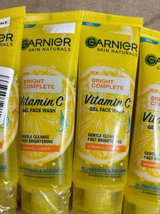 GARNIER VITAMIN C GEL FACE WASH PACK OF 6