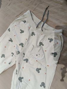 Mickey Mouse White Pants.
