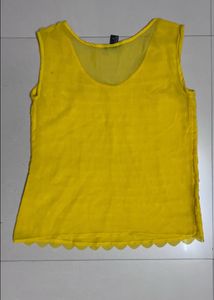 Sunshine Yellow Georgette Top